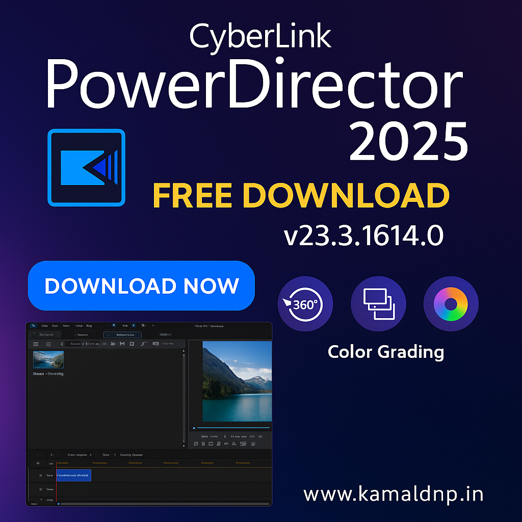 CyberLink PowerDirector Ultimate 2025 – Free Download [v23.3.1614.0] Full Version for Windows