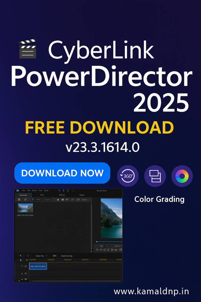 CyberLink PowerDirector Ultimate 2025 – Free Download [v23.3.1614.0] Full Version for Windows