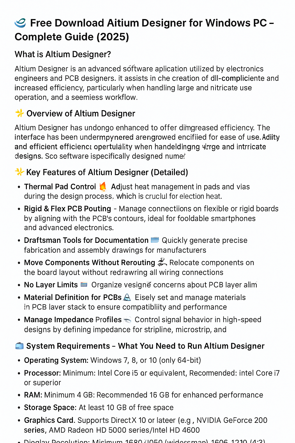 📥 Free Download Altium Designer for Windows PC – Complete Guide (2025)