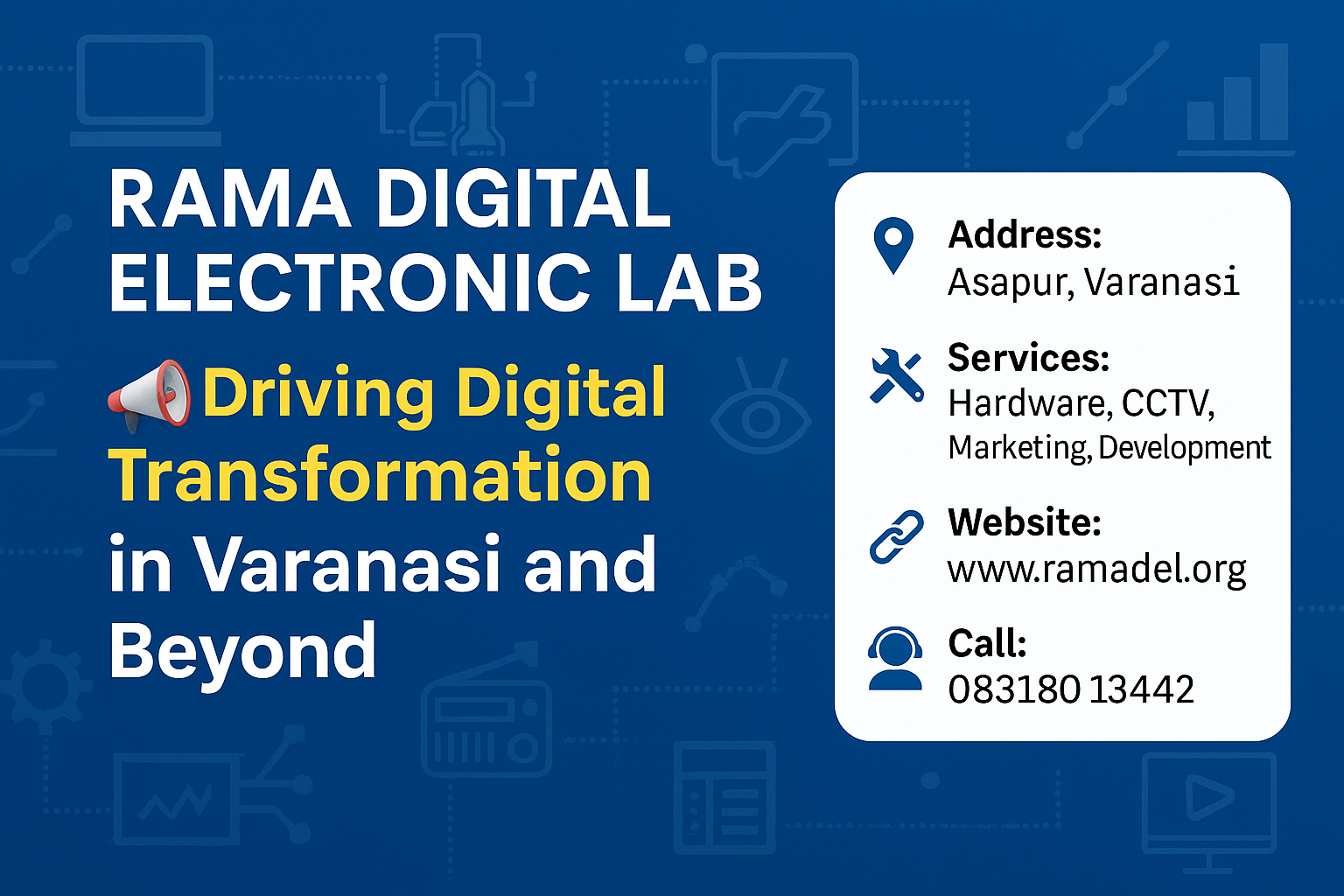 📢 RAMA DIGITAL ELECTRONIC LAB: Empowering Digital Transformation in Varanasi and Beyond